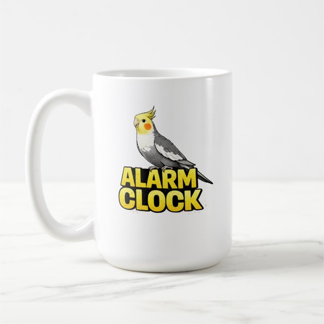 Väckarklocka Nymfparakit Kaffemugg (Vänster)