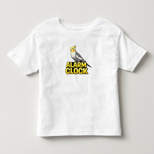 Väckarklocka Nymfparakit T Shirt (Framsida)