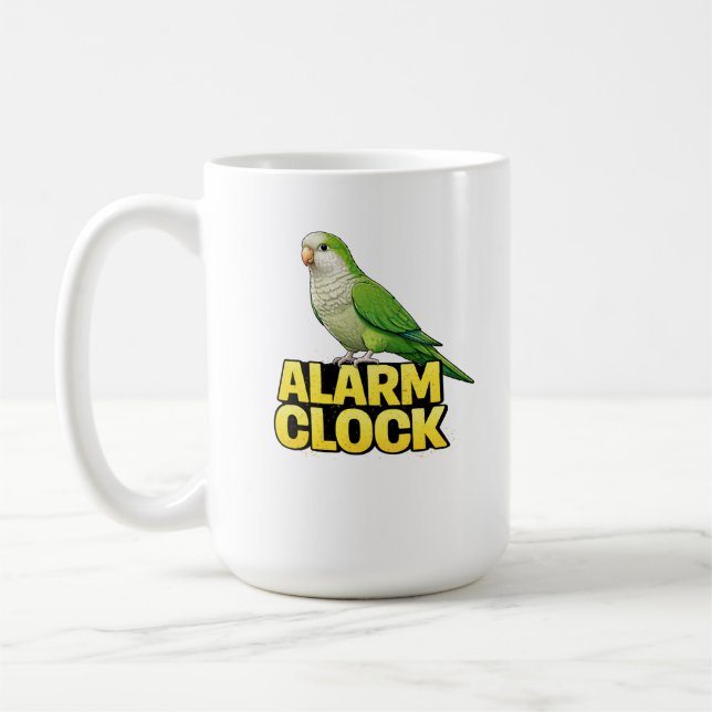 Väckarklocka Quakerpapegoja Kaffemugg (Vänster)
