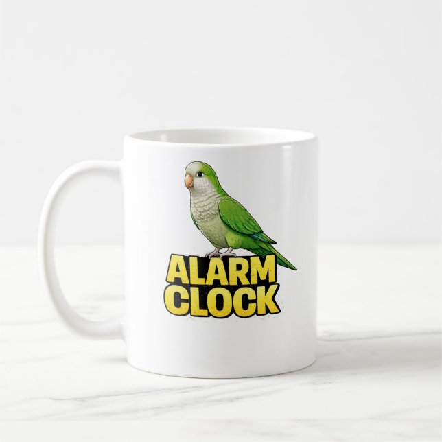 Väckarklocka Quakerpapegoja Kaffemugg (Vänster)