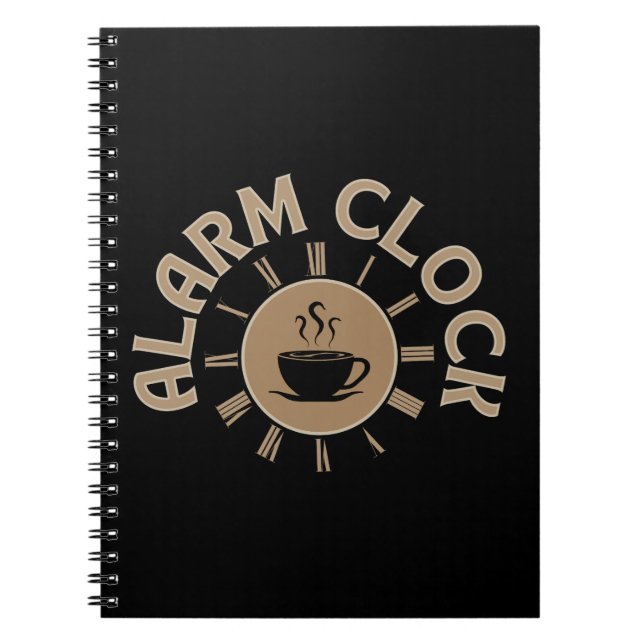 VÄCKARKLOCKA RETRO KAFÉ FAN ANTECKNINGSBOK (Framsidan)