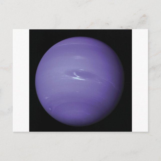 Vackblå Neptune, sett från rymden, NASA Vykort (Framsida)