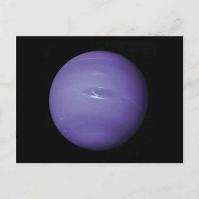 Vackblå Neptune, sett från rymden, NASA Vykort (Framsida)