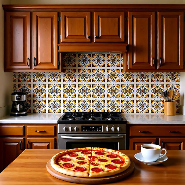💛 🤍 Vackblått och gult Azulejos. Kakelplatta ( Beautiful blue and yellow Azulejos, Ceramic Tile)