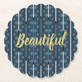 Vackblått Pappert Underlägg - Adiela Akoo