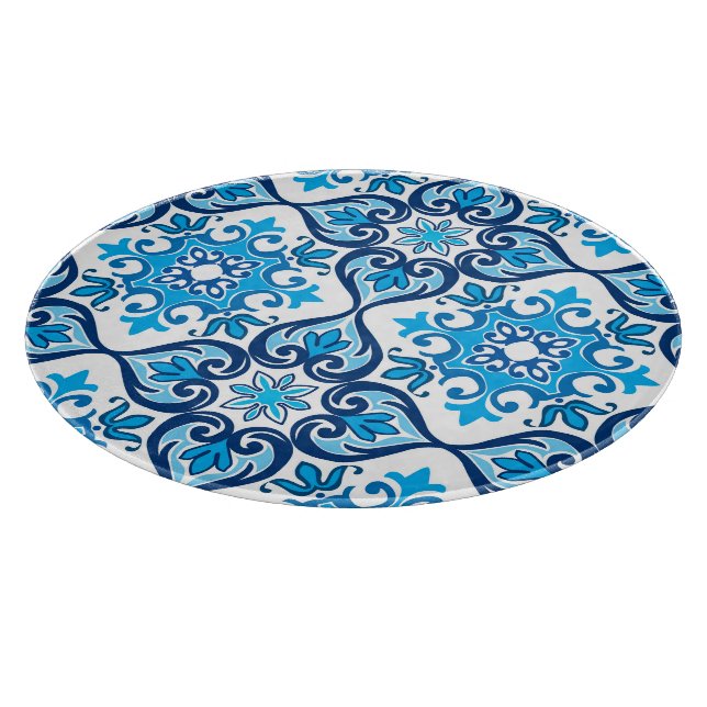💙 Vackblått - vit Azulejos X, Styckning (Hörn)