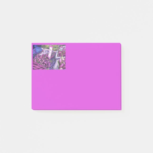 Vackbrunn för valar i Soppa Post-it Block (Framsida)