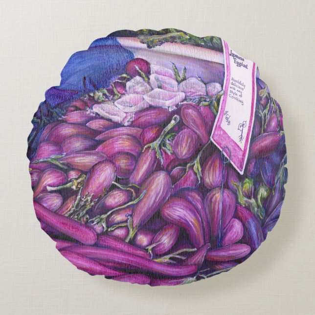 Vackbrunn för valar i Soppa Rund Kudde (Framsidan)