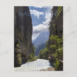 Vacker Aare Gorge, Schweiz Vykort