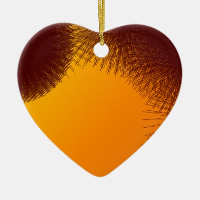 vacker abstrakt av ljugit  julgransprydnad keramik (Framsidan)