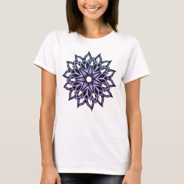 Vacker Abstrakt Flower Violet T Shirt