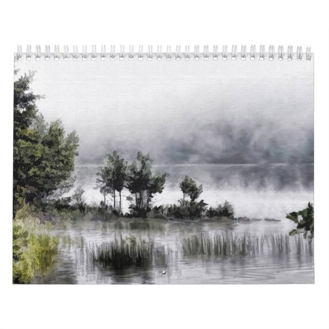Vacker abstrakt landskapsmålning  kalender (Omslag)