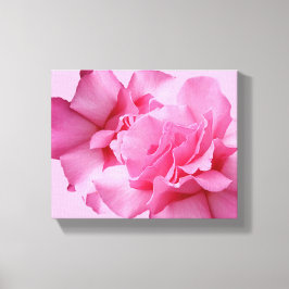 Vacker abstrakt snygg rosa ros modern blomsterkons canvastryck