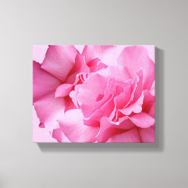 Vacker abstrakt snygg rosa ros modern blomsterkons canvastryck