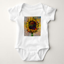 Vacker Abstrakt Solros-målning T Shirt