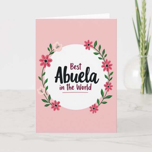 Vacker Abuela Botanisk Kortlek Kort (Framsida)