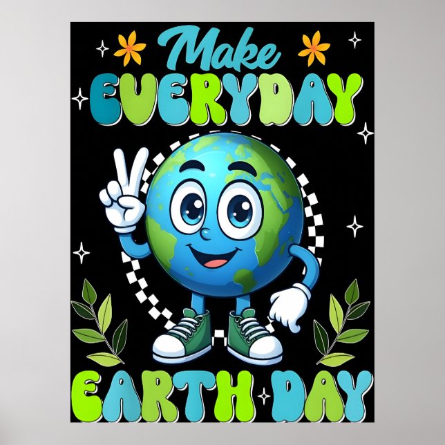 Vacker affisch på Jordens dag 2026 (Framsidan)