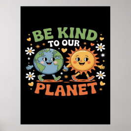 Vacker affisch på jordens dag 2026