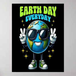 Vacker affisch på jordens dag 2026