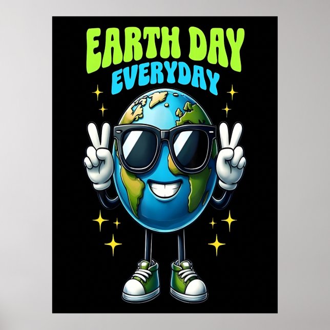 Vacker affisch på jordens dag 2026 (Framsidan)