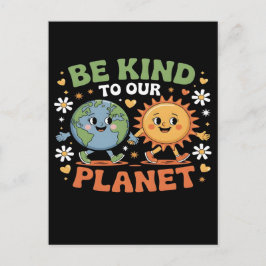 Vacker affisch på jordens dag 2026 helg vykort