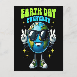 Vacker affisch på jordens dag 2026 vykort