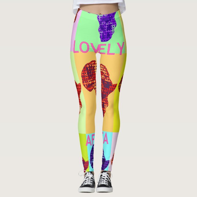 Vacker Afrika Leggings (Framsida)