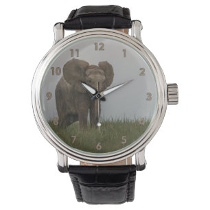 Vacker afrikansk Bush Elephant Armbandsur