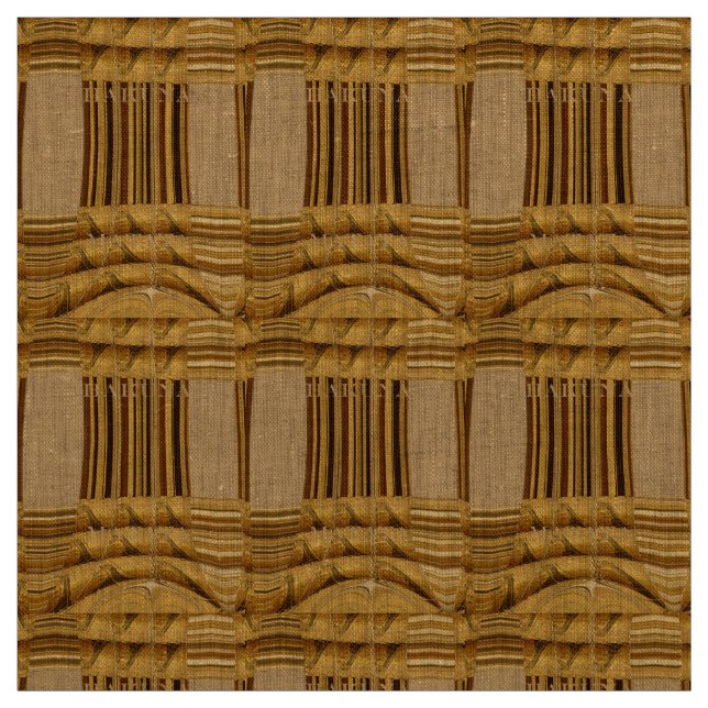 Vacker afrikansk gyden Gult Giraffe Animal Art Tyg (Provkarta)