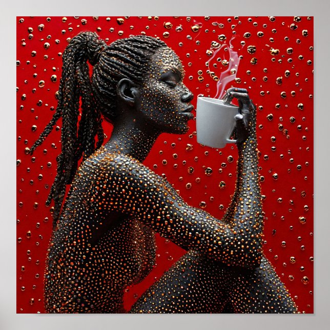 Vacker afrikansk kvinna poster (Framsidan)