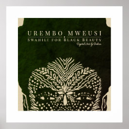 Vacker afrikansk kvinna poster