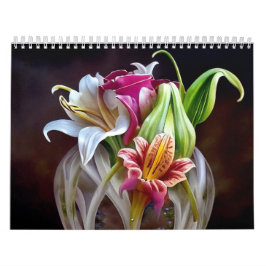 Vacker AI Flower Bilder Kung Protea Lilies Kalender