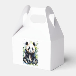 Vacker akvarell Panda Björn Presentaskar
