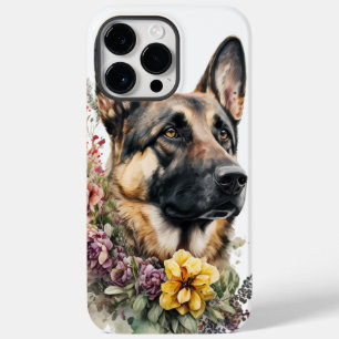 VACKER AKVARELL TYSK SCHÄFERHUND