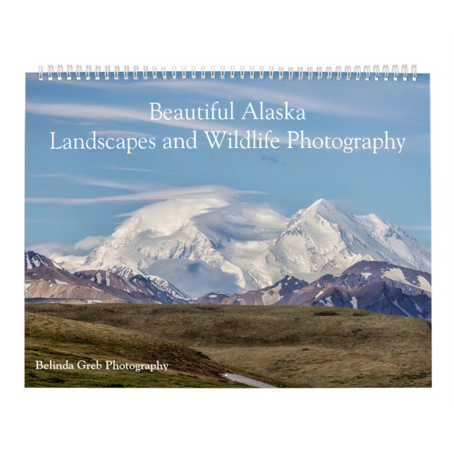 Vacker Alaska Ligcape & Wildlife Photography Kalender (Omslag)