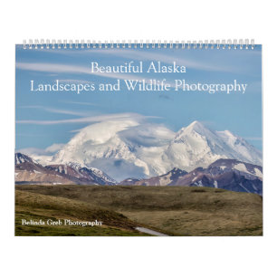 Vacker Alaska Ligcape & Wildlife Photography Kalender