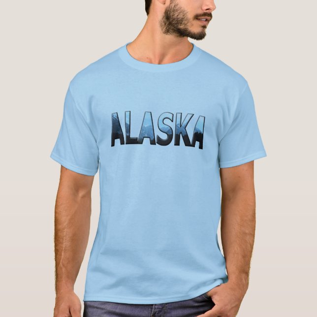 Vacker Alaska Manar T-shirt (Framsida)