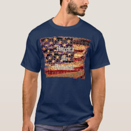 Vacker Amerika, Flotta, Patriotisk herr-T-shirt T Shirt