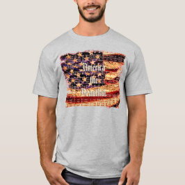 Vacker Amerika, Grå, Patriotisk herr-T-shirt T Shirt