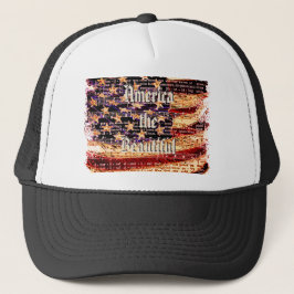 Vacker Amerika-WBK Patriotisk Hatt Keps