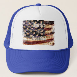 Vacker Amerika-WMB Patriotisk Hatt Keps