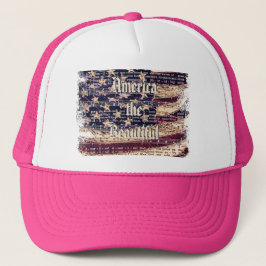 Vacker Amerika-WP Patriotisk Hatt Keps