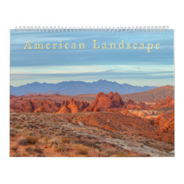 Vacker amerikansk landskap kalender