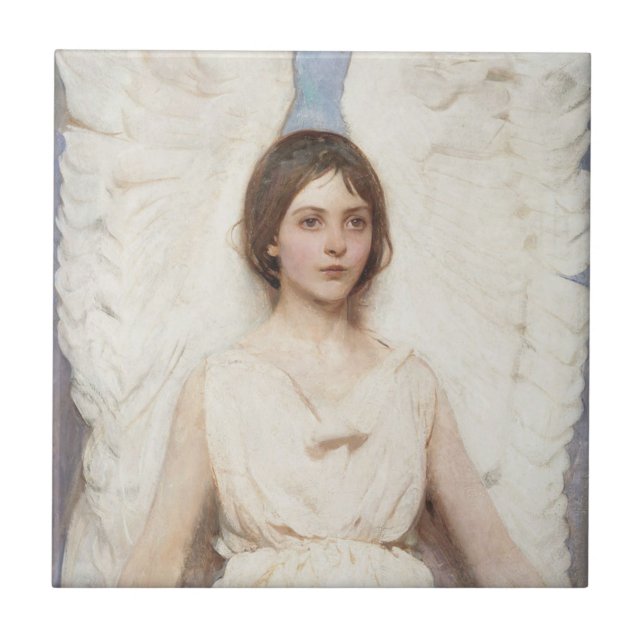 Vacker Angel (av Abbott Handerson Thayer) Kakelplatta (Framsidan)