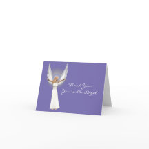 Vacker Angel Tackkort Card