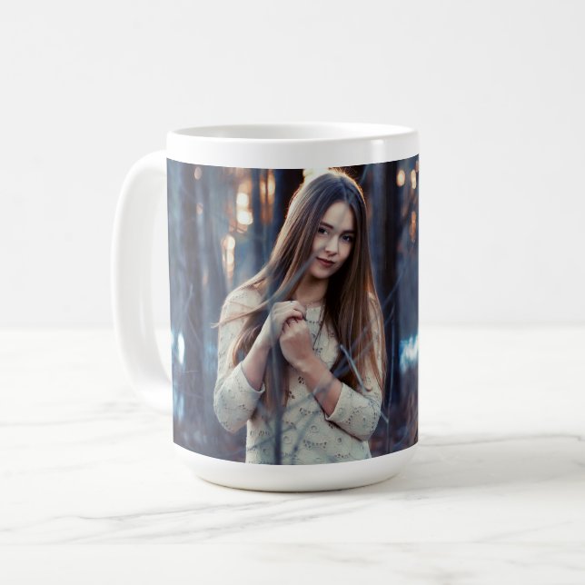 Vacker ängelkonst Keramisk kaffemugg | Fantasy A (Framsida vänster)