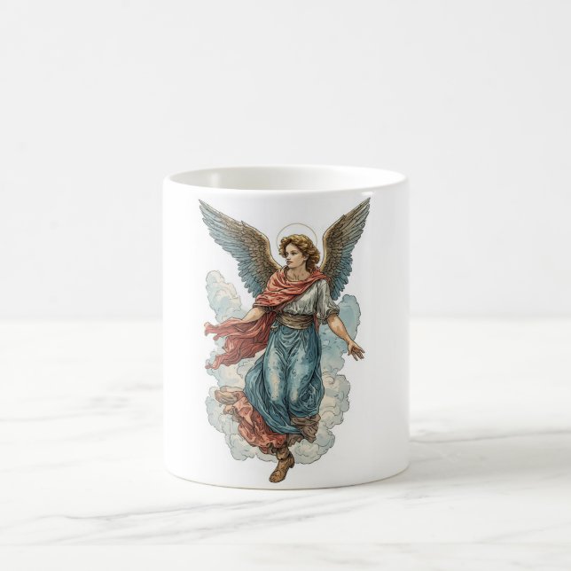 Vacker änglakristen kaffemugg (Center)