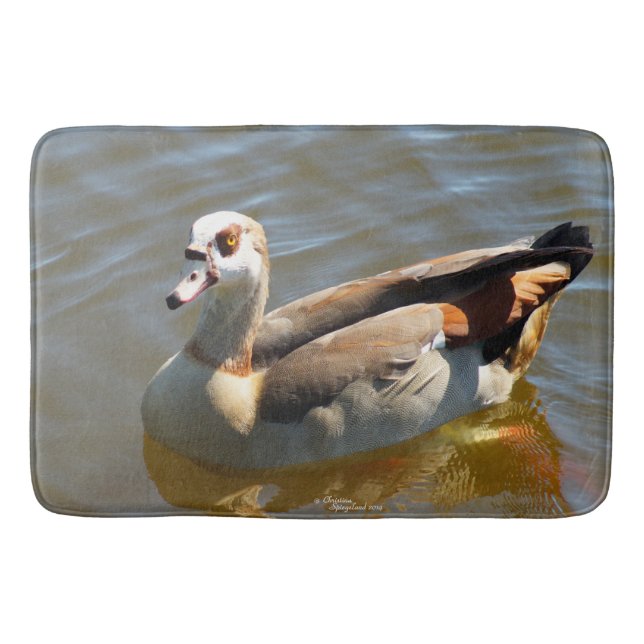 Vacker Anka eller Goose Bath Mat Badrumsmatta (Framsidan)