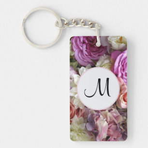 Vacker anpassad initial rosa blomma