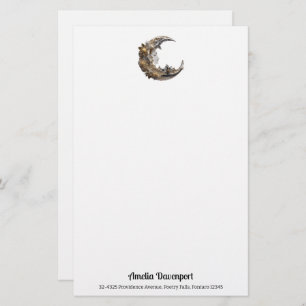 Vacker Ansikte i Måne Brevpapper
